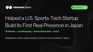 How Edamame Japan Helped a U.S./Korean Sports-Tech Startup Build Its First Real Presence in Japan