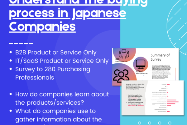 2021 Japanese B2B Buying Process Survery